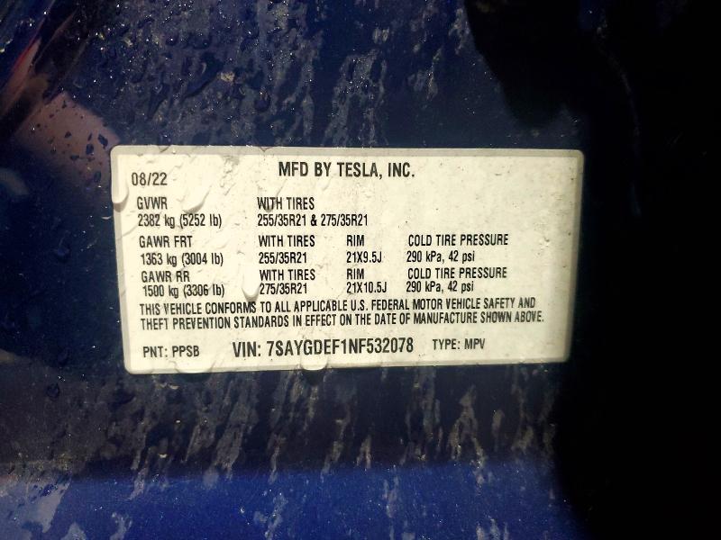 TESLA MODEL Y 2022