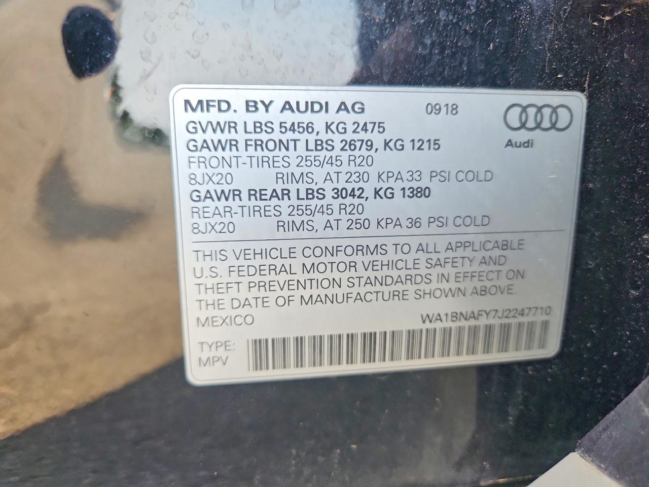 AUDI Q5 PREMIUM PLUS 2018