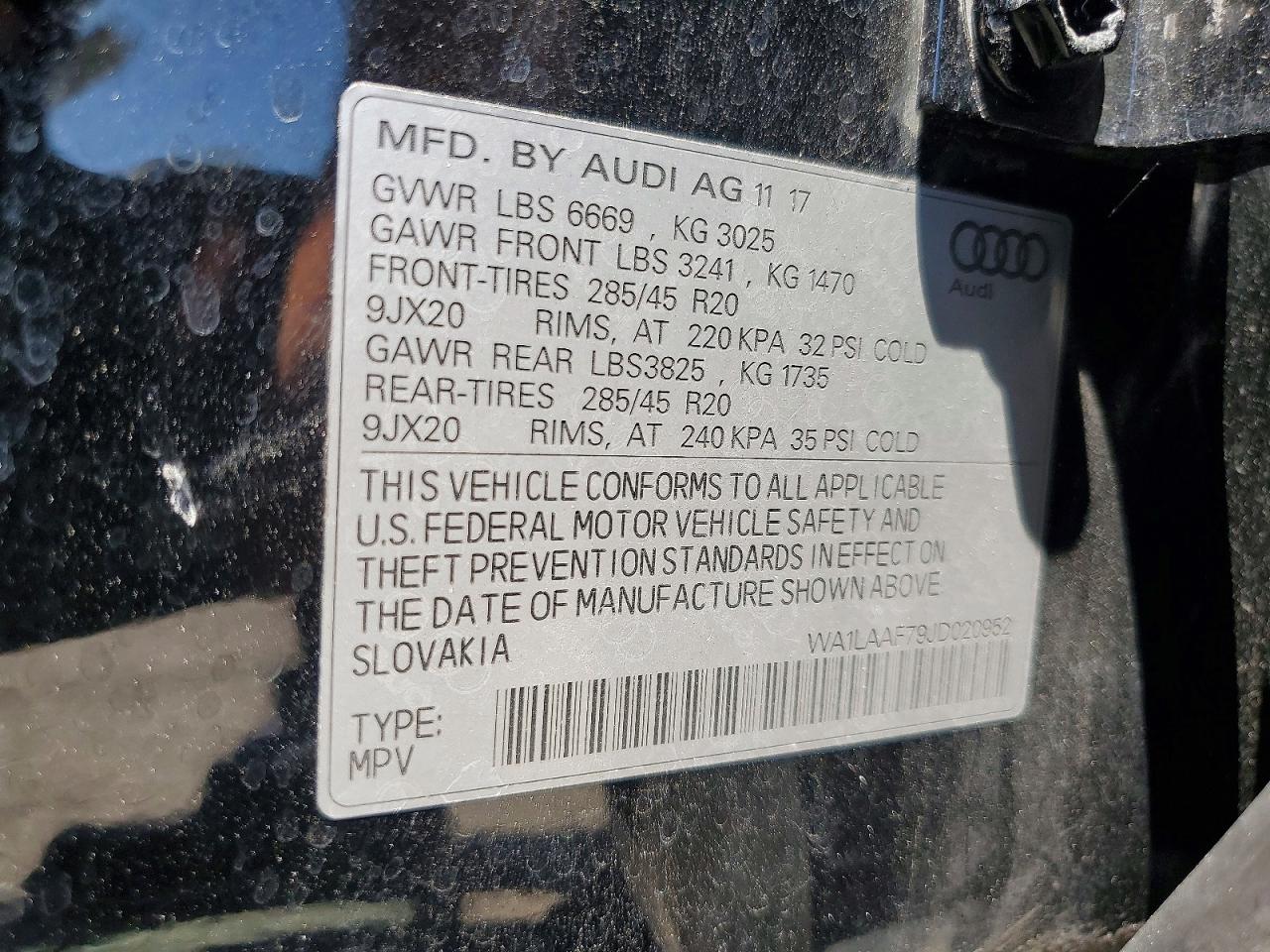 AUDI Q7 PREMIUM PLUS 2017