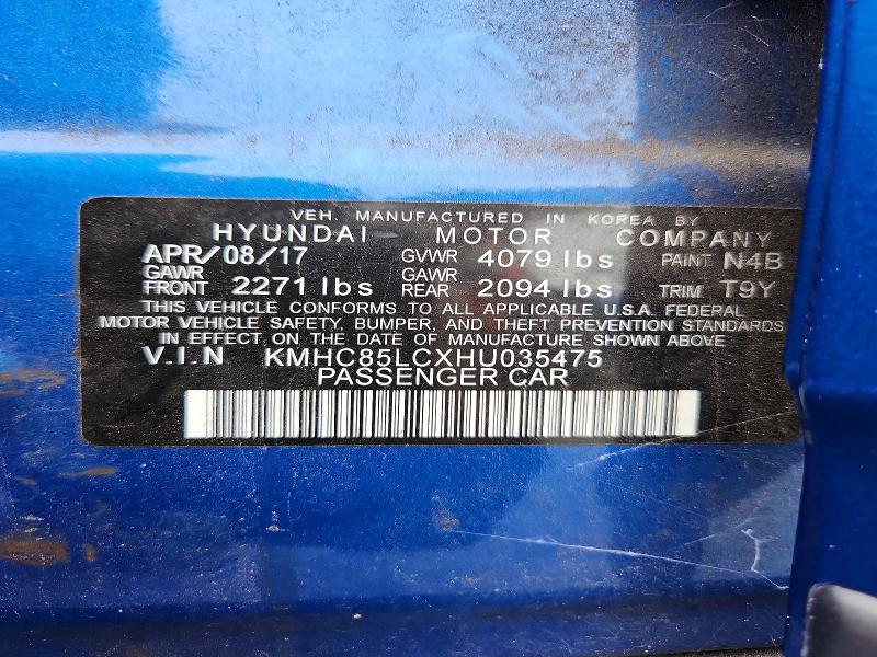 HYUNDAI IONIQ LIMITED 2017