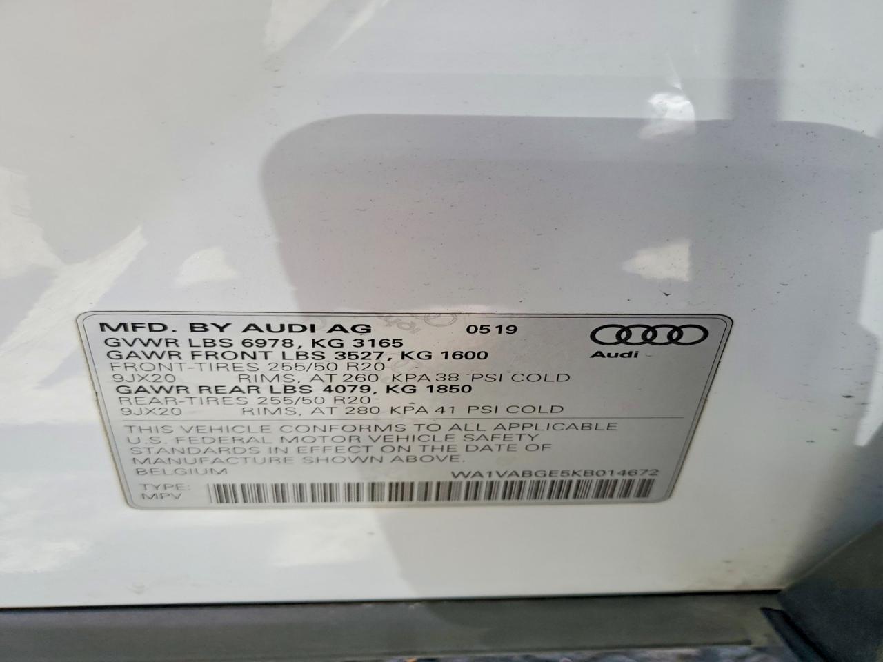 AUDI E-TRON PRESTIGE 2019
