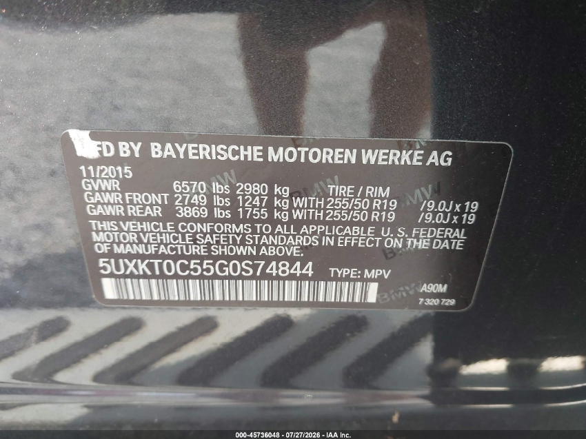 BMW X5 EDRIVE XDRIVE 40E 2015