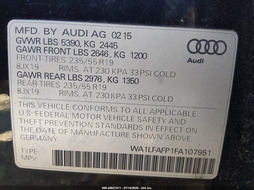Audi Q5 Premium 2015
