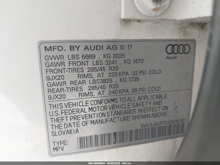 Audi Q7 3.0T PREMIUM PLUS