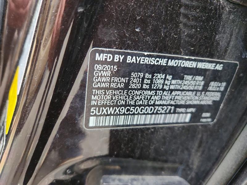 BMW X3 XDRIVE 28I 2015