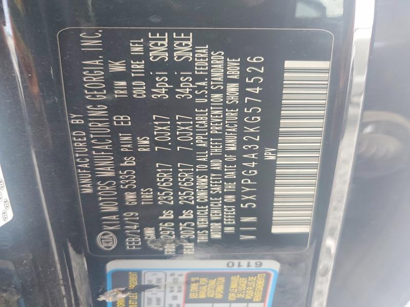 KIA SORENTO L 2019