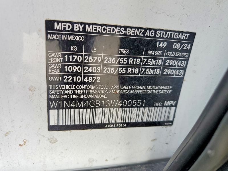 MERCEDES-BENZ GLB 250 2024