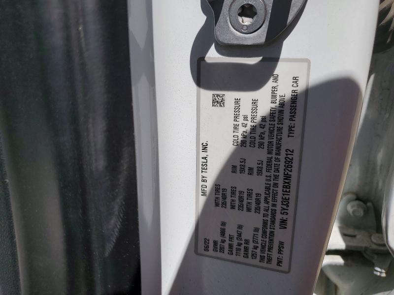 TESLA MODEL 3 LONG RANGE DUAL MOTOR 2022