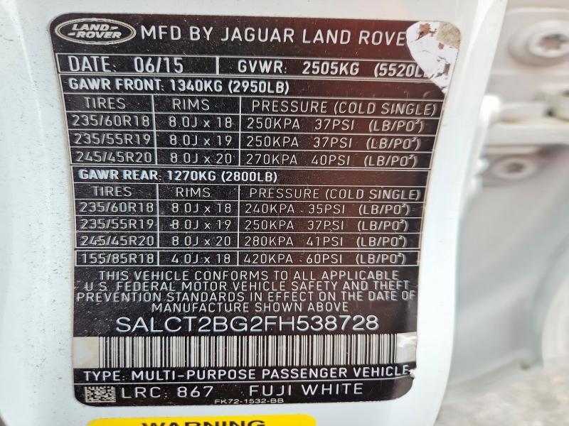 LAND ROVER DISCOVERY SPORT HSE LUXURY 2015