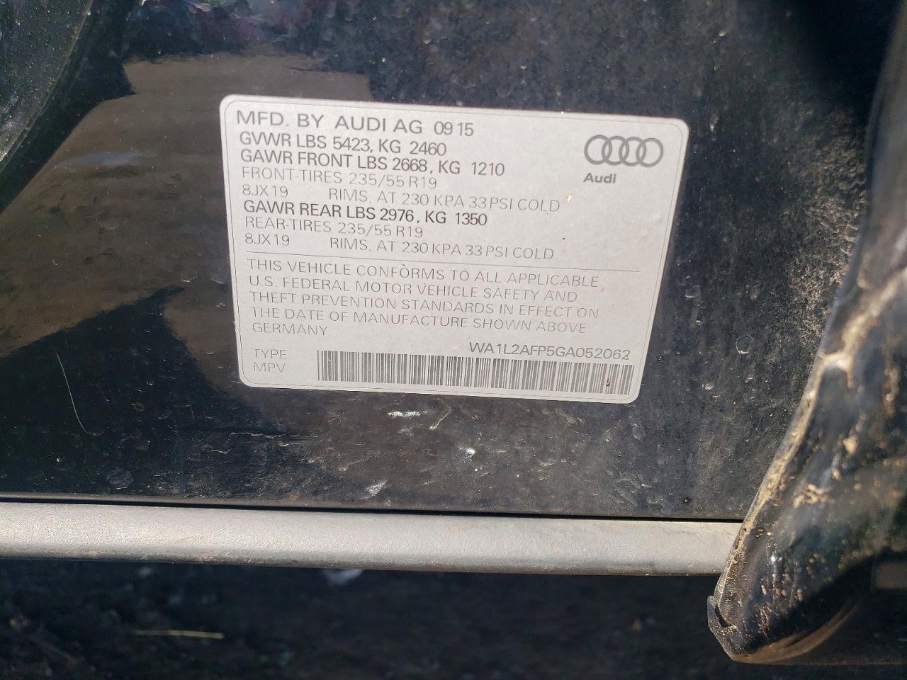 AUDI Q5 PREMIUM PLUS 2015