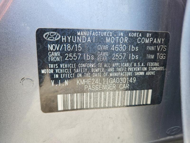 HYUNDAI SONATA HYBRID SE 2015