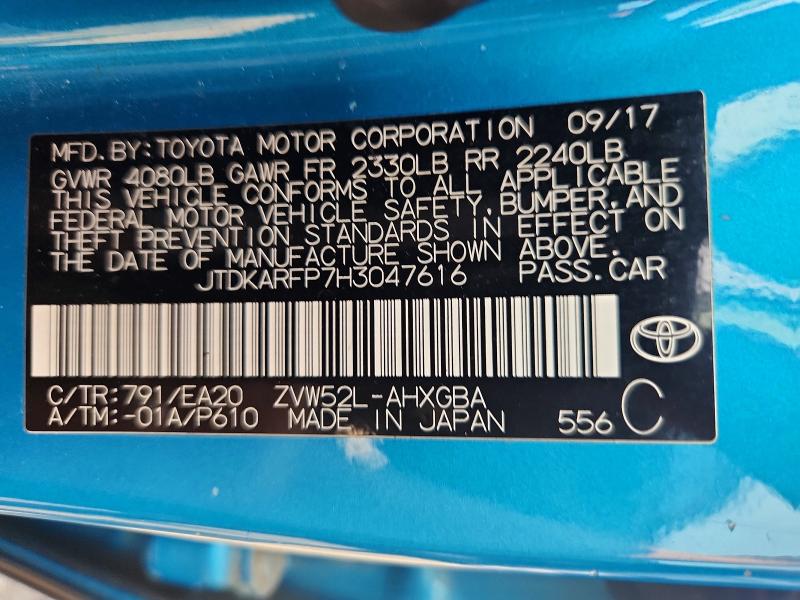 TOYOTA PRIUS PRIME PREMIUM 2017