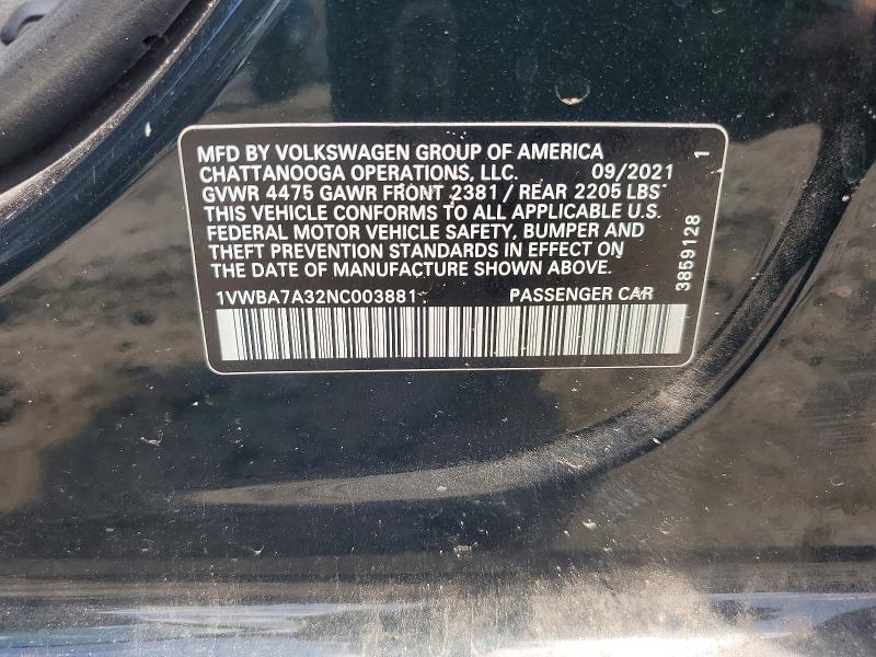 VOLKSWAGEN PASSAT LIMITED EDITION 2021