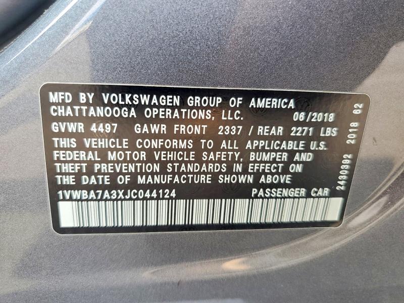 VOLKSWAGEN PASSAT SE 2018