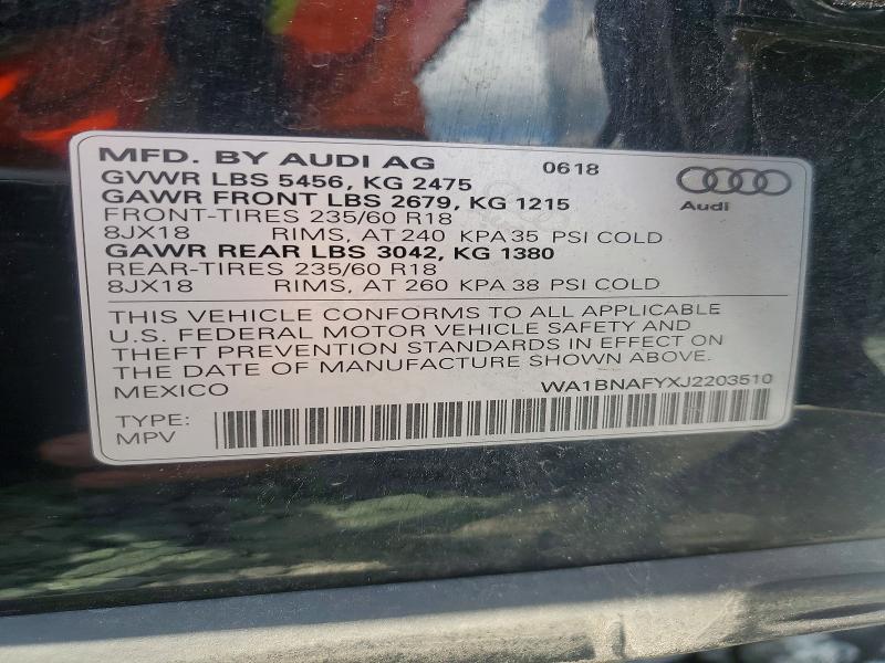 AUDI Q5 PREMIUM PLUS 2018