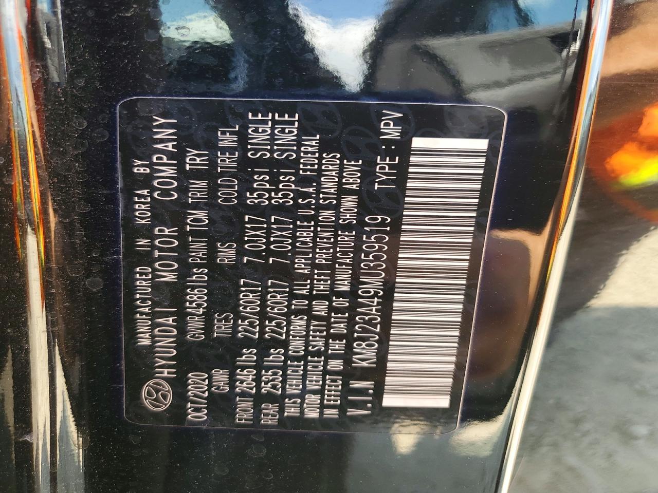 HYUNDAI TUCSON SE 2020