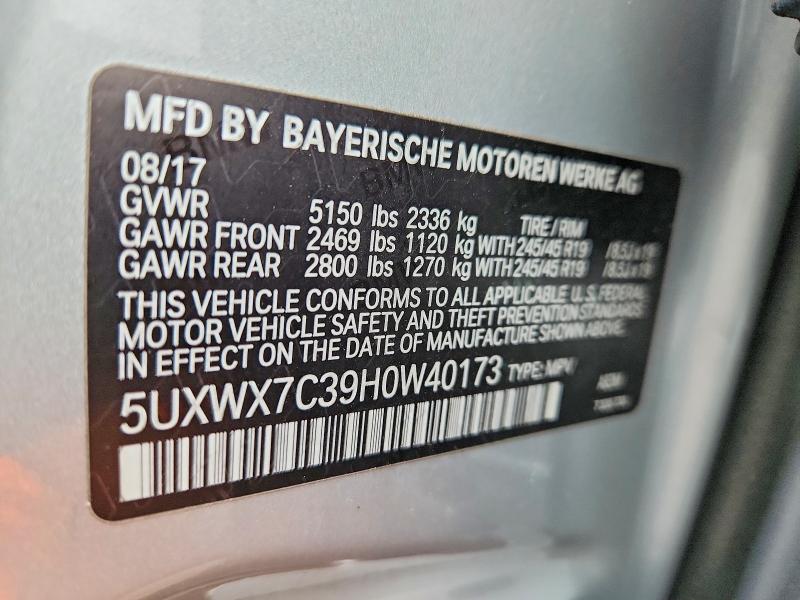 BMW X3 XDRIVE 35 I 2017